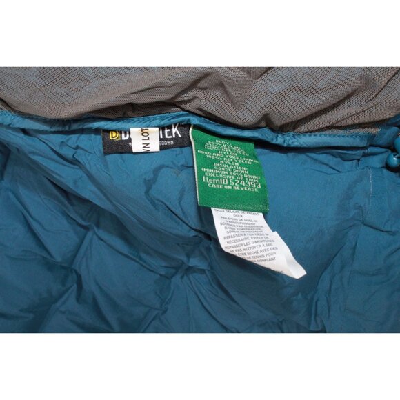 LL Bean Wind Challenger Stretch Down Jacket Deepwater Blue Size M Pet - Picture 6 of 11